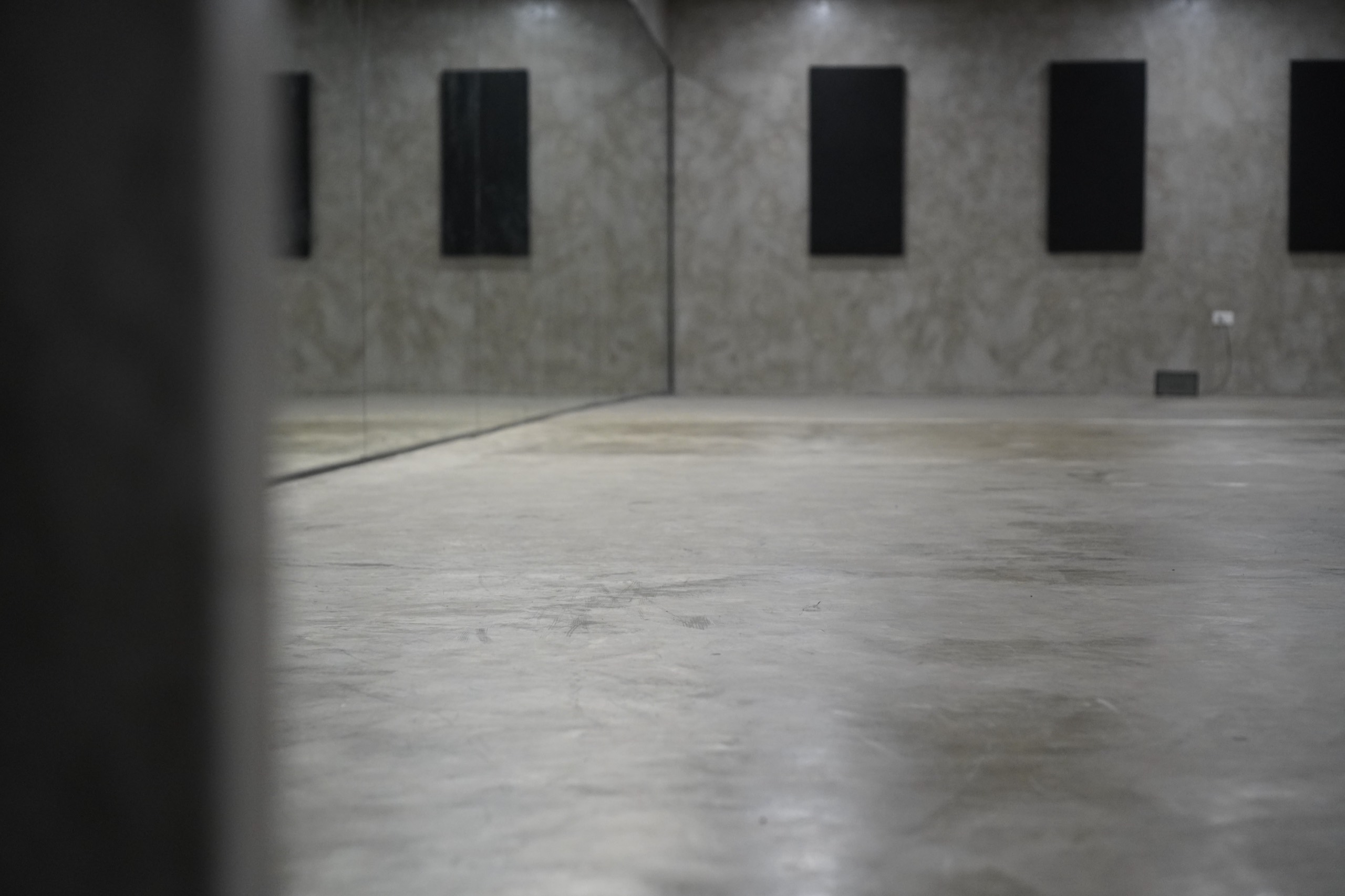 Floor: RAW POURED CONCRETE. BUILT FOR THE GRIND.